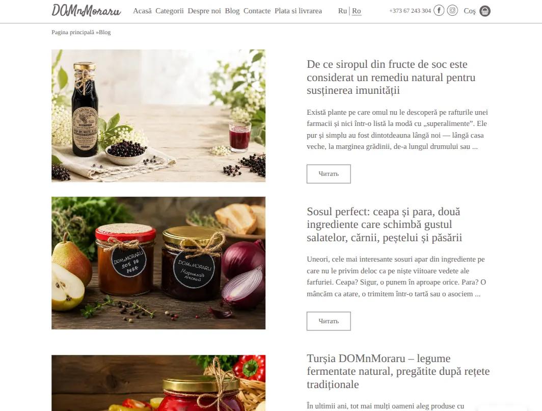 domnmoraru.md — the blog about the products and recipes