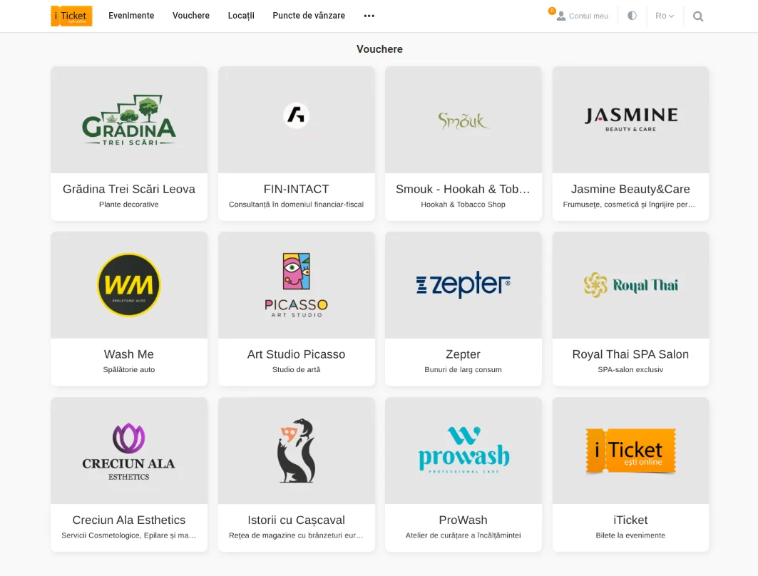 iTicket — the partner gift voucher shop